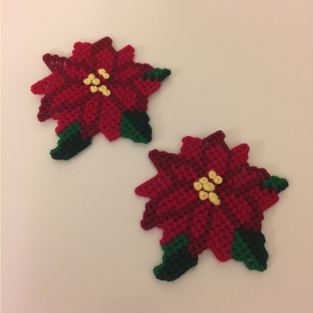 $3 Add-On New Christmas Magnet Poinsettia Flower Holiday Home and Office Decor
